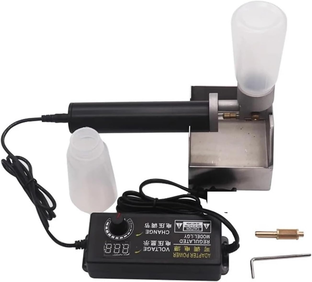 AC 120W Handheld Oil Edger Electric Leather Edge Oil Box, Manual hed Leather Products Side Oil Tool Power, Garden & Hand Tools