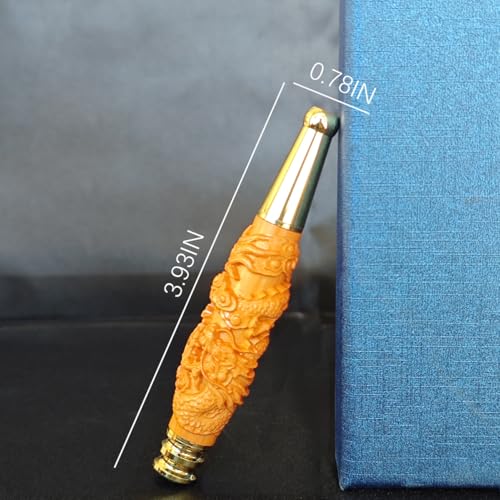 3.9 inches Engraved with Classical Dragon Pattern Artwork, Rosewood Cigarette Holder Portable and Detachable, Beautiful Gift for Holidays, Wedding Celebrations
