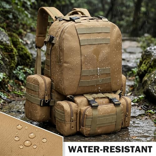 Sac à dos de camping extensible 36-55L en tissu Oxford imperméable - 4