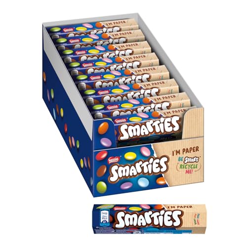 Nestlé Smarties Confetti Filled with Milk Chocolate – 24 tubos de 38 g