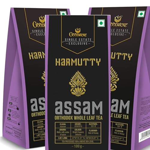 Image of Goodricke Harmutty Single Estate Assam Orthodox Whole Leaf Tea - 100 g (Pack of 3)