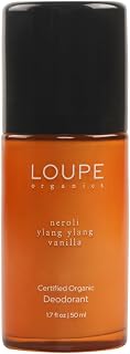 LOUPE | Upgraded Formula | Certified Organic Deodorant Roll-on | 100% Natural & Plant-Based, Unisex, Sensitive Skin | Scented with Organic Essential Oils | Neroli, Ylang Ylang, Vanilla