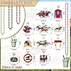 Landical 24 Pcs Horsing Racing Necklaces Festive Derby Bead Necklace Horse Long Pendant for Horsing Racing Derby Party Supplies Costume Accessories Outfit Gifts #1