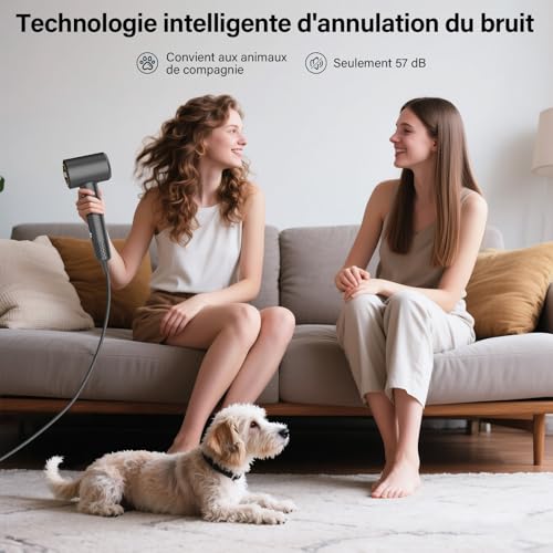 Seche Cheveux Professionnel avec Diffuseur, Sèche Cheveux Ionique – vue 7