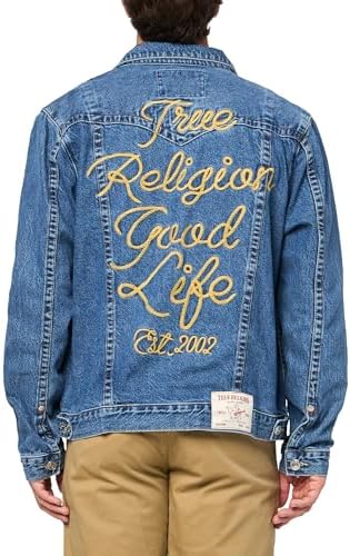 True Religion Logotipo masculino SN Jimmy Jacket Rope Stitch