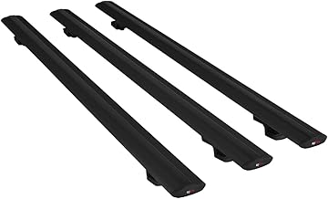 Compatible con Ford Ranger (P703) 2022-2024 Basic Model Barras de Techo Auto Portaequipajes Barras Transversales Negro Aluminio 3 Barras