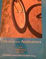 Calculus with Applications Custom Edition SUNY Albany 2nd Edition 1323457518 Book Cover