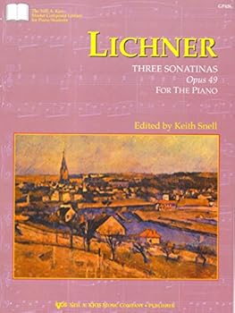 Paperback GP426 - Lichner : Three Sonatinas Opus 49 For The Piano Book
