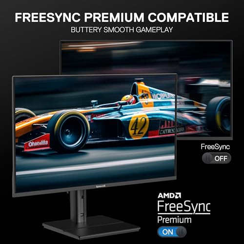 Image of Redragon GM272 27 inch OLED Flat Gaming Monitor - QHD 2560x1440, 360Hz, 0.03ms GTG, AMD FreeSync Premium, 99% DCI-P3, HDR Peak 1000 nits, HDMI x2, DP x3, Eye Care, VESA Wall Mount