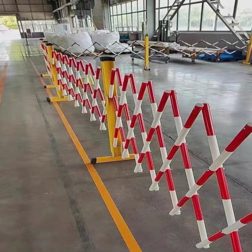 Bcade Securi Bcade plegable portátil y expandible, puerta segura con ruedas para eventos al aire libre, entrada, festivales, 6.5 x 3 pies, control de tráfico pesado