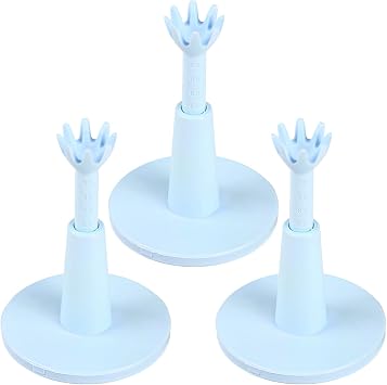 TIANXUAN 3 Pcs Golf Tees Height Adjustable Reusable Rubber Golf Tee Height Tool for Practice Driving Range and Simulator Mats Winter Training Sports Ball Holder Accessories Gifts for MenWhite