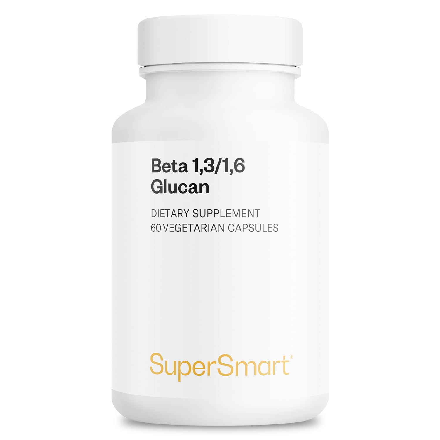 Beta 1.3/1.6 Glucan - Stimulates and supports the immune system - Helps strengthen vitality - Supports the maintenance of normal cholesterol levels - Vegan - Supersmart
