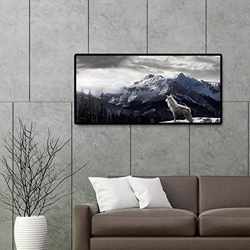 Montagna di Neve e Lupo DIY Diamond Painting 5d