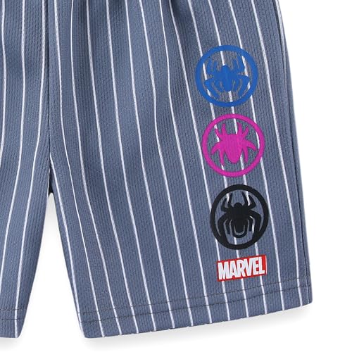 Marvel Spider-Man Miles Morales Avengers Boys Tank Top Shirt and Active Mesh Short Set for Toddlers and Big Kids - image 6