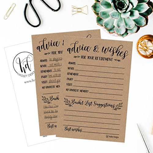 25 Rustic Retirement Party Advice Well Wish Card For Men Women Retired Ideas Supplies And Decoration Happy Retiree Celebration Gift Bucket List Wish Funny Personalized Officially Retired Centerpiece #TOP1