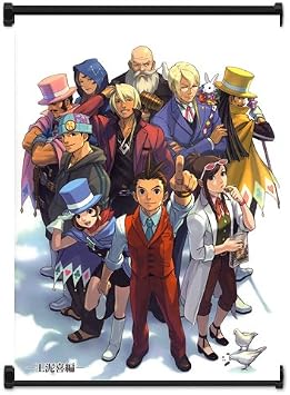 Ace Attorney Phoenix Wright Apollo Justice Game Fabric Wall Scroll Poster 16"x22" Inches