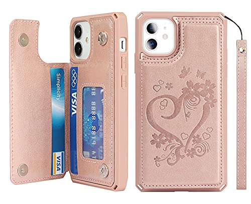 Étui portefeuille iPhone 12 Mini antichoc magnétique RFID