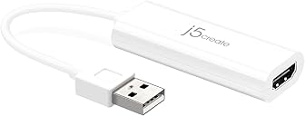 j5create USB to HDMI Display Adapter- USB to HDMI 1080P Cable Converter Adapter for Windows (JUA195)