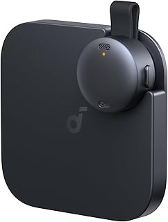 Soundcore Work by Anker, Coin-Sized AI Voice Recorder, AI Note Taker for Meetings & Lectures, AI Transcription & Summarization, 6-Month Pro at No Charge, Cross-Meeting Summary, MFi Certified