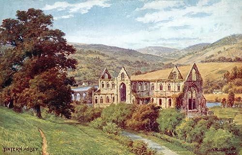 Peinture Abbaye de Tintern Alfred Robert Quinton pour décorer un salon chaleureux