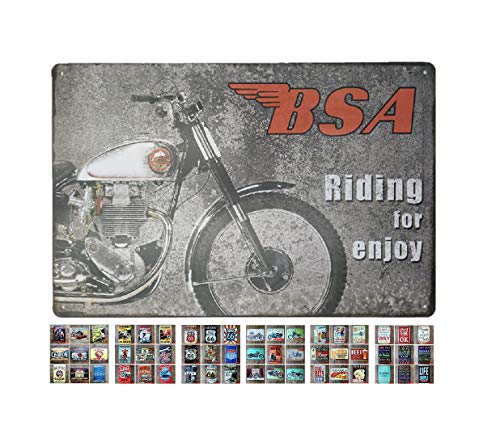 Ducomi Placas de Pared Decoración Hogar Metal Vintage. Cuadros Decora