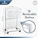 OFFICEROO White Art Drying Rack for Classroom & Preschool – 18-Shelf Mobile Paint Drying Rack, Canvas & Paper Drying Rack for Art Storage