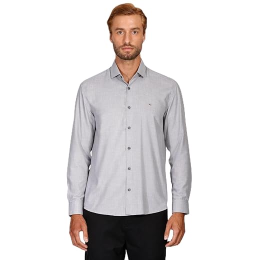 Camisa Aramis Manga Longa Regular Cinza