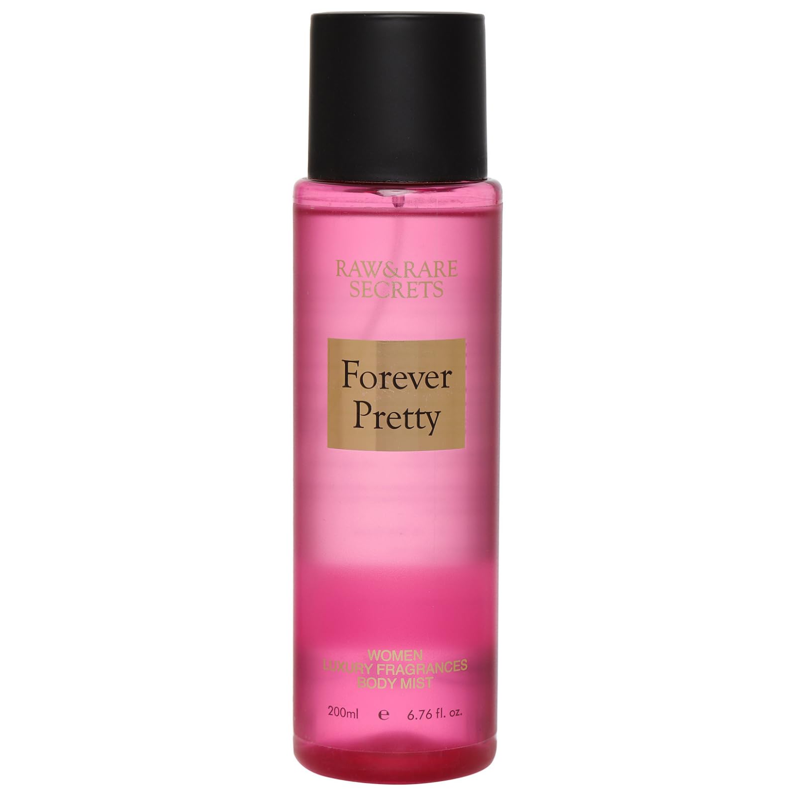 Raw&Rare Secrets Forever Pretty Body Mist for Women | Long Lasting | Travel & Skin Friendly | Body Perfume | 200ML, Citrus & Honey