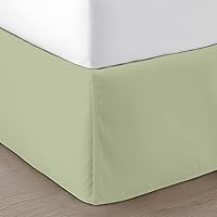 Vista 17 de SGI Bedding Falda de cama tamaño individual de 12 pulgadas con caída, estilo plataforma con ajuste seguro, aspecto clásico a medida, elegante