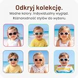 Mausito BABY okulary przeciwsłoneczne dla chłopców i dziewczynek w wieku 0-18 miesięcy, zwycięzca porównania, 100% ochrony przed promieniowaniem UV, gięty i regulowany pasek, nie zawierają substancji