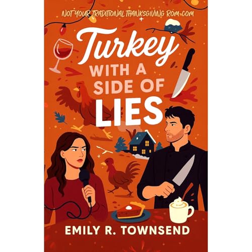TURKEY WITH A SIDE OF LIES Audiolibro Por EMILY R. TOWNSEND arte de portada