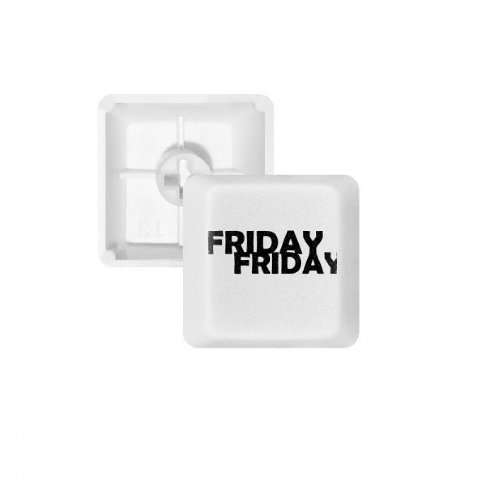 Keycaps PBT Blanc Friday pour clavier mécanique sans impression OEM R4 - 4