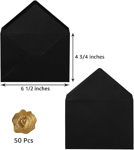 Miniatura 2 de 50 paquete de sobres A6 para tarjetas de felicitación de 4 x 6 pulgadas, fiesta de cumpleaños, fotos, baby shower y tarjetas de invitación de boda,