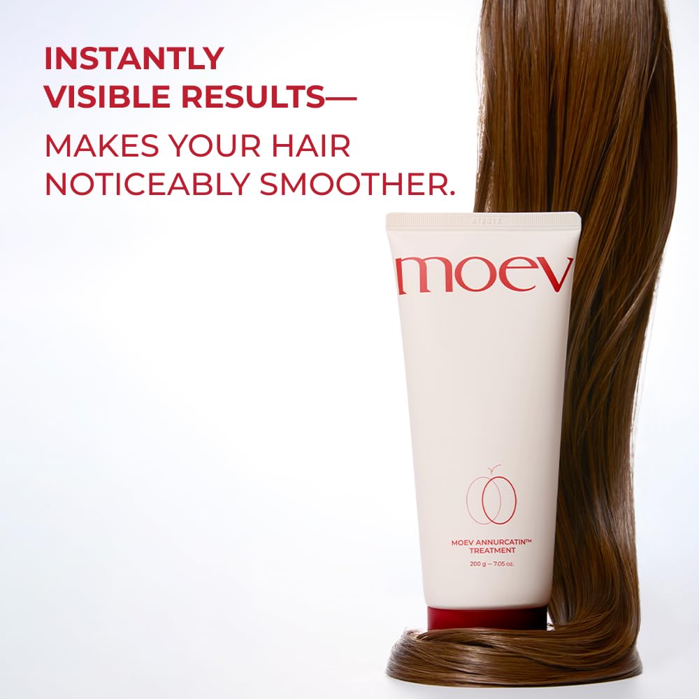 MOEV ANNURCATIN Hair Treatment Mask | Korean Apple Hair Care for Deep damage repair | Sulfate-Free | Thickening & Moisturizing conditioner for damaged, thin, dry hair (6.76 fl.oz, apple & vanilla) - Image 6