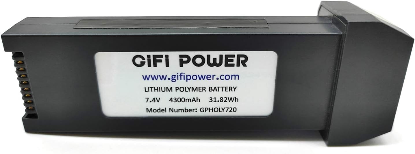 cjc 4300mAh 7.4V Replacement Lipo Battery for Holystone HS720 HS720E Drone Quadcopter (1pc)