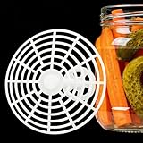 Fermentiergewichte Gärgewicht Fermentiergitter Fermentationsgewicht für Einmachgläser - Fermentiergewicht Ø 15cm Universal Fermentierdeckel Rundem Gärgewichte für 2.5-4kg Einmachgläser Mit Hubstange