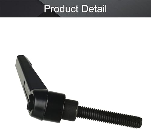 Miniatura 48 de Othmro 2 piezas de palanca de sujeción con rosca M8 Palanca de trinquete, aleación de aluminio ajustable con botón de bloqueo con perno roscado 2