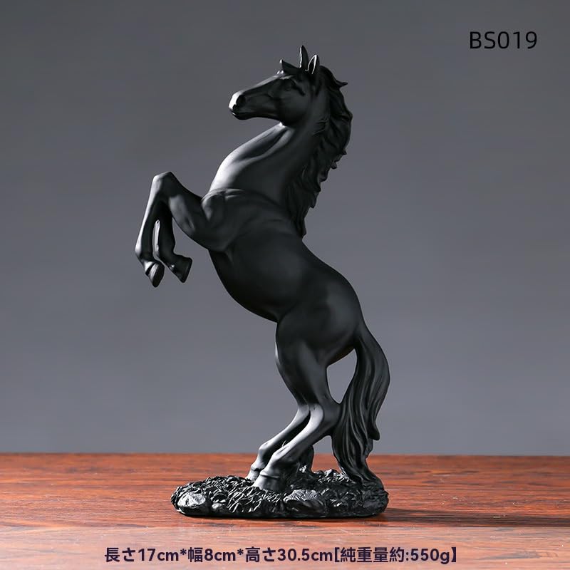 Amazon.co.jp: 金色の跳ね馬の置物、樹脂製、装飾彫刻、ホーム