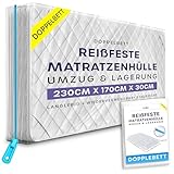 Matratzenhülle mit Reißverschluss 140 x 200 cm - Matratzen Aufbewahrung Schutzhülle, Robuste, Reißfeste, wasserdichte für Umzug & Lagerung - Schützt Gegen Schädlingsbefall, Flecken & Staub