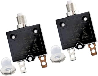 ＫＬＫＣＭＳ 2x de Sobrecarga Reinicializável Do Disjuntor de Botão de Pressão 125 / 250V 50V DC