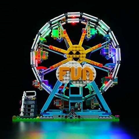 LMTIC Led Lighting Kit for Lego Creator 3in1 Ferris Wheel 31119 Building Kit Light Kit for Lego Ferris Wheel Light Set Compatible with Lego 31119(NOT Included The Lego Sets) Cover
