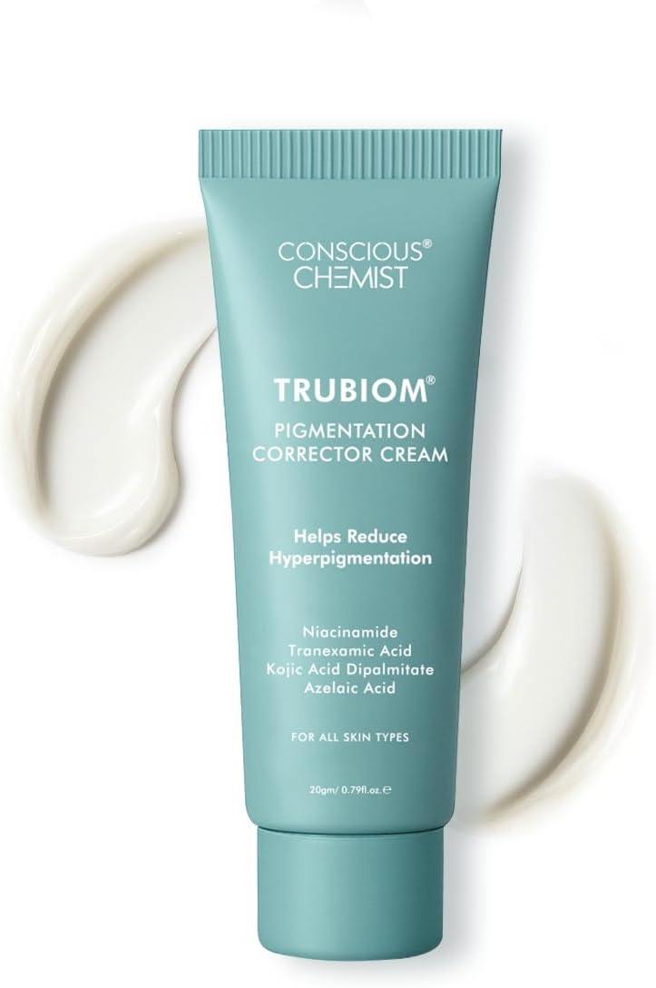 Conscious Chemist Kojic Acid Face Cream, 20G, Azelaic Niacinamide & Tranexamic Acid, Anti Pigmentation Reduce Dark Spots, All Skin Type - Trubiom