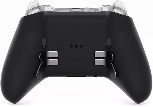 eXtremeRate Replacement Bottom Shell Case for Xbox Elite Series 2 Controller, Custom Black Back Housing Shell Cover for Xbox Elite Series 2 Core Wireless Controller Model 1797