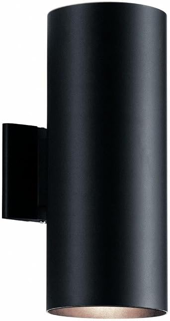 2 Light Medium Outdoor Wall Lantern with Contemporary Inspirations 15 inches Tall by 5.75 inches Wide-Black Finish Contemporary Outdoor Wall Medium 147-Bel-2748918