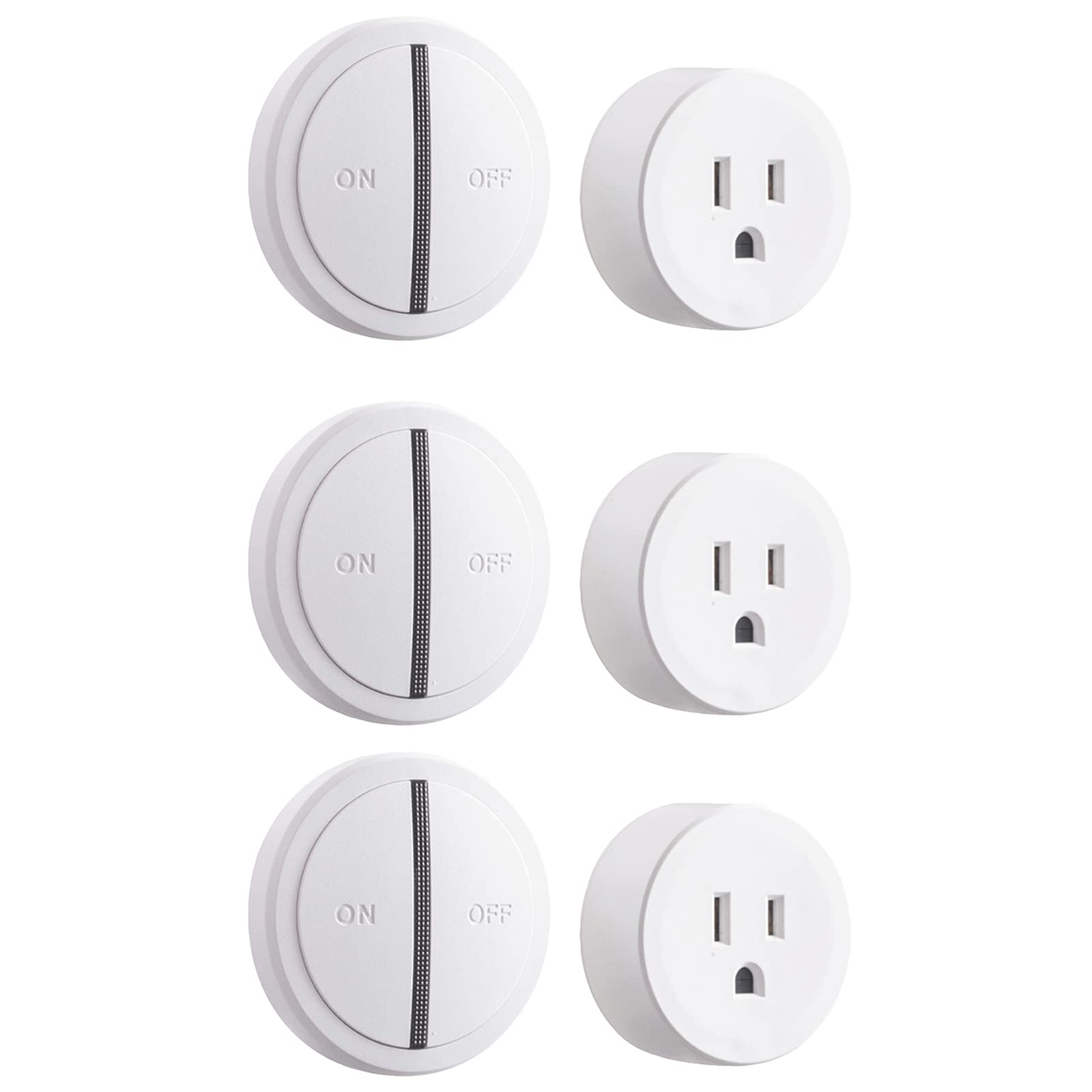 GREENCYCLE WiFi Smart Outlet Plug with Remote Support APP Remote Control Voice Control Timer Suitable for Alexa and