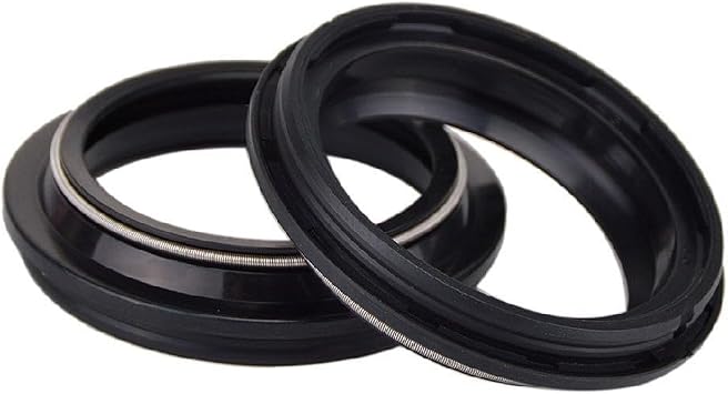 43x55x11 Front Fork Suspension Damper Oil Seal Dust Cover For Ohlins FGR300 FGR 300 2000 FGRT200 FGRT 200 FGRT300 FGRT 300 Color 2pcs Dust Cover