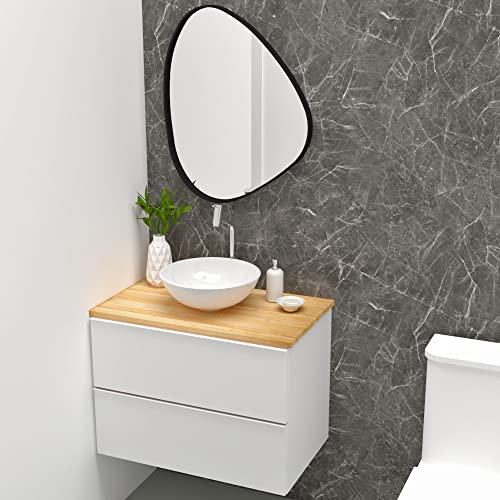 Cuba Pia De Apoio Branca Redonda 35cm Ametista Para Banheiro Lavabo