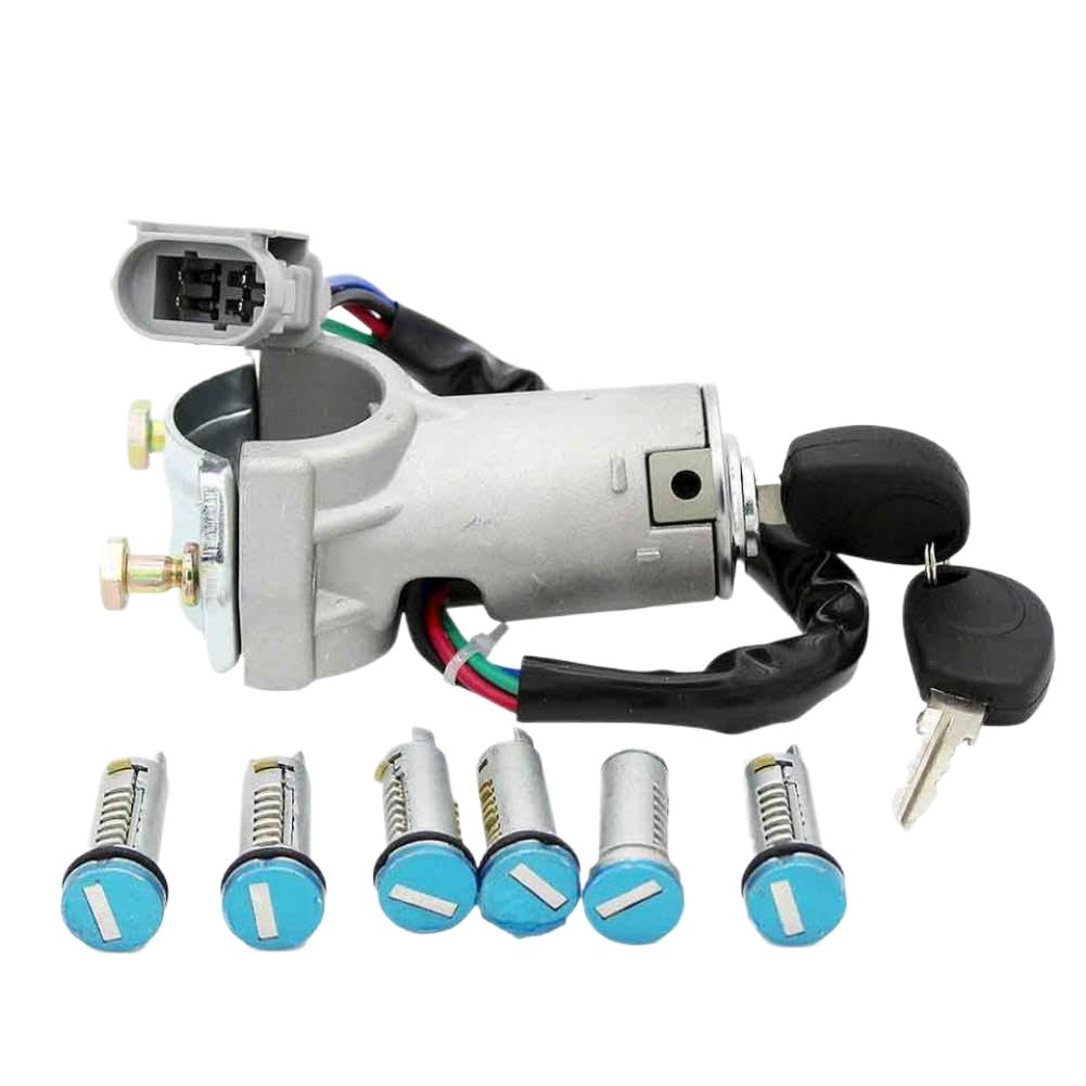 Ignition Switch Barrel and Door Lock Cylinder Set Compatible with Daily 2000-2006 Models - OE Numbers 2992551, 2991727(IG.SWITCH-1PC)