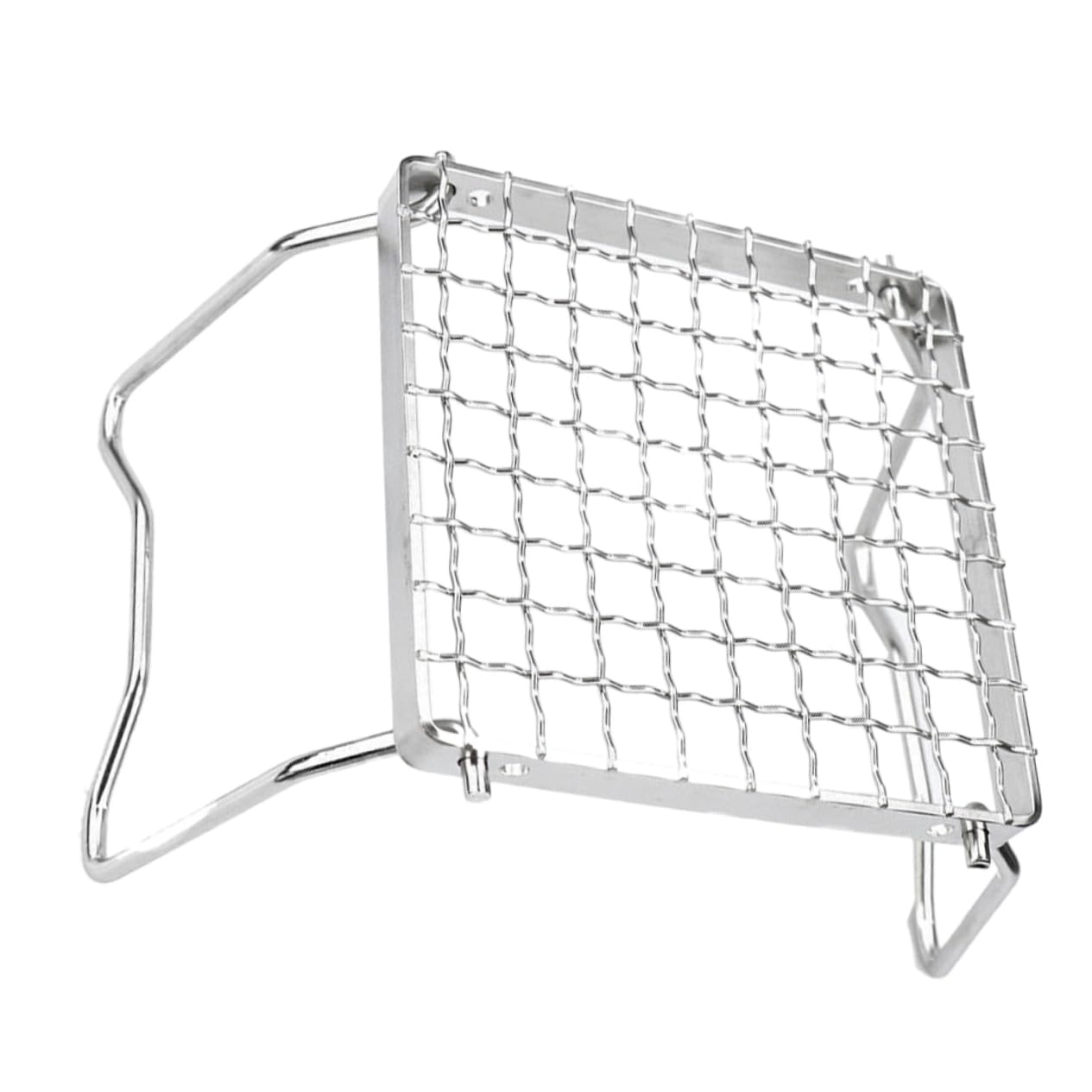 SUPVOX Stainless Steel Bbq Grill Compact Foldable Campfire Grill Stand Versatile Outdoor Cooking Tool for Camping Grilling Picnics