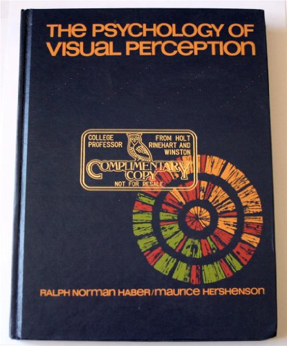 The psychology of visual perception 0030814138 Book Cover